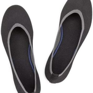 Frank Mully Women's Ballet Flats | Soft Lightweight Walking Shoes | Round Toe Slip-On Work Flats for Women | Comfortable